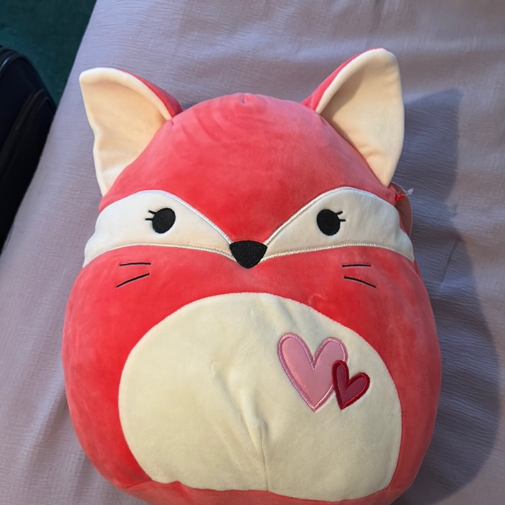Squishmallows Red and White Fox Plush